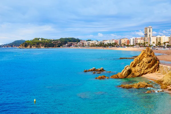 Bir Lloret de Mar plaj Costa Brava Katalonya — Stok fotoğraf