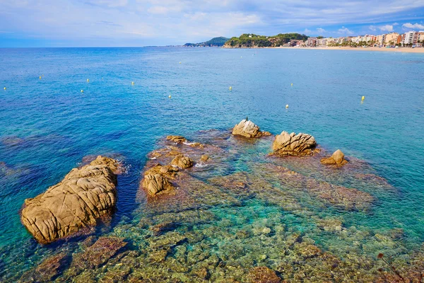 Lloret de mar strand von costa brava katalonien — Stockfoto