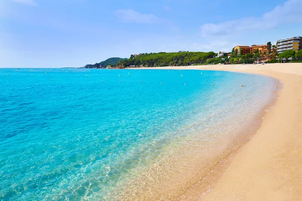 Praia Platja Fenals em Lloret de Mar Costa Brava — Fotografia de Stock