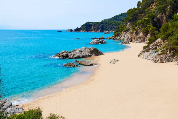 Playa Cala Sa Boadella platja en Lloret de Mar — Foto de Stock