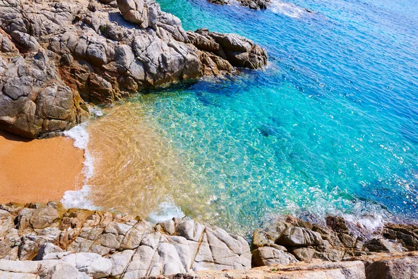 Pláž Cala Sa Boadella platja v Lloret de Mar — Stock fotografie