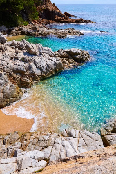 Playa Cala Sa Boadella platja en Lloret de Mar — Foto de Stock