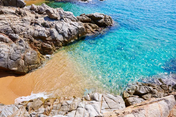 Cala sa boadella platja strand in lloret de mar — Stockfoto