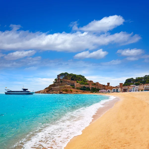 Spiaggia di Tossa de Mar in Costa Brava della Catalogna — Foto Stock