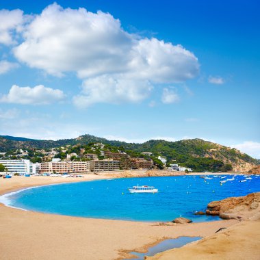 Tossa de Mar beach, Costa Brava İspanya