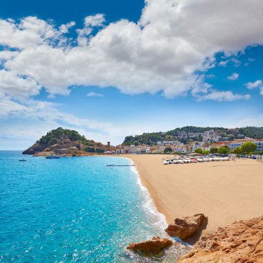 Tossa de Mar beach, Costa Brava İspanya