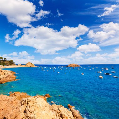 Tossa de Mar beach Katalonya İspanya Costa Brava 
