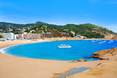 Tossa de Mar beach, Costa Brava İspanya