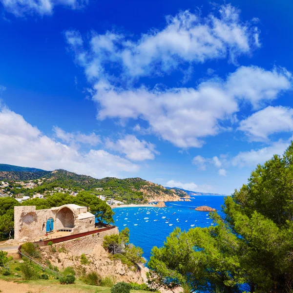 Tossa de Mar Vista aérea em Costa Brava de Girona — Fotografia de Stock