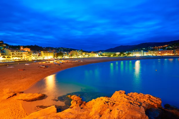 Puesta de sol Tossa de Mar en la Costa Brava de Cataluña — Foto de Stock