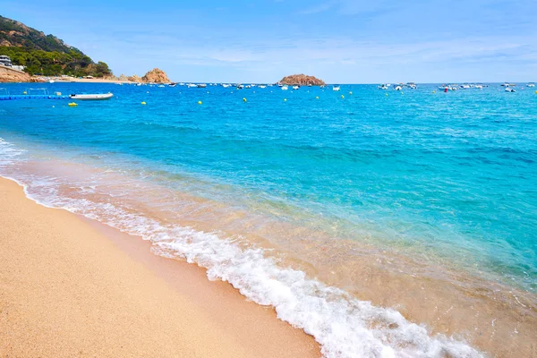 Spiaggia di Tossa de Mar in Costa Brava della Catalogna — Foto Stock