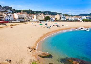 Tossa de Mar beach, Costa Brava İspanya