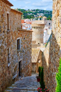 Tossa de Mar eski kasaba Vila Vella Costa Brava