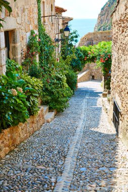 Tossa de Mar eski kasaba Vila Vella Costa Brava