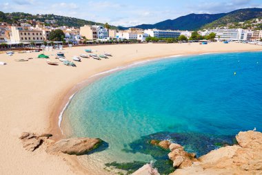 Tossa de Mar beach, Costa Brava İspanya