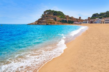 Tossa de Mar beach, Costa Brava İspanya