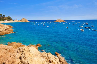 Tossa de Mar beach Katalonya İspanya Costa Brava