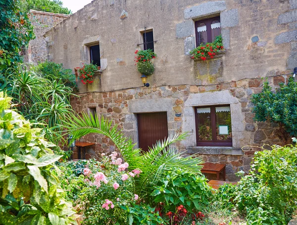 Tossa de Mar eski kasaba Vila Vella Costa Brava — Stok fotoğraf