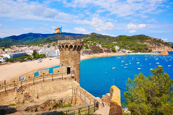 Tossa de mar schloss an der costa brava von katalonien — Stockfoto