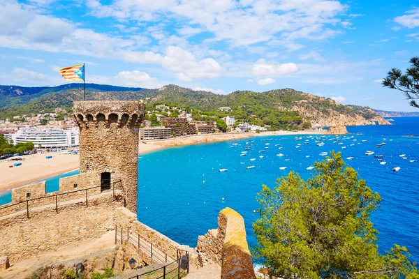 Castello di Tossa de Mar in Costa Brava della Catalogna — Foto Stock