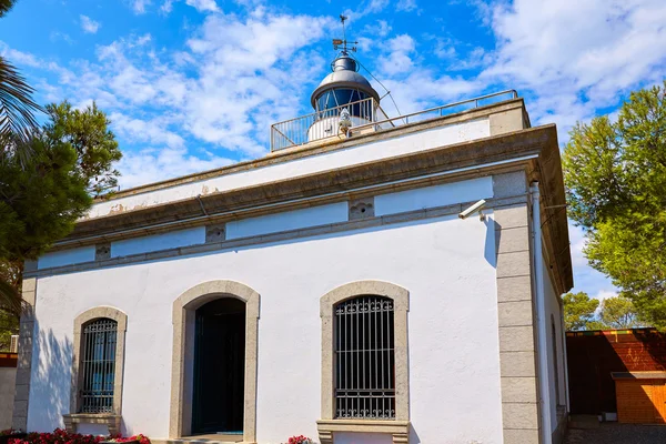 Tossa de Mar vuurtoren ver in Costa Brava — Stockfoto