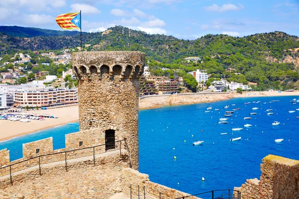 Tossa de mar schloss an der costa brava von katalonien — Stockfoto