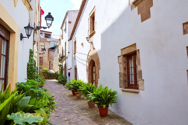 Tossa de Mar eski kasaba Vila Vella Costa Brava — Stok fotoğraf