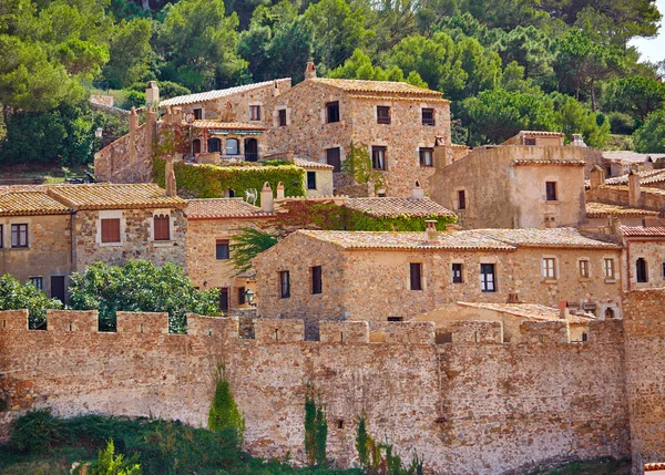 Tossa de Mar oude stad Vila Vella in Costa Brava — Stockfoto