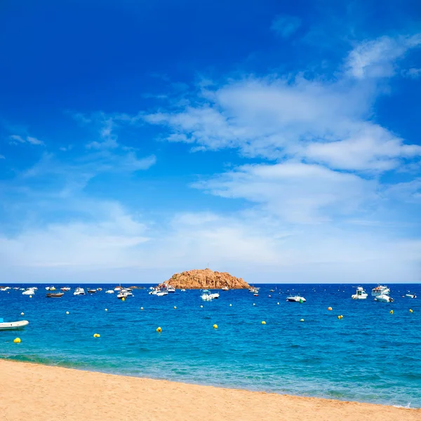 Praia de Tossa de Mar na Costa Brava da Catalunha — Fotografia de Stock