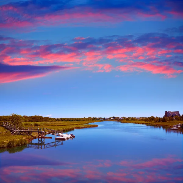 Cape Cod hrboly řeka Massachusetts — Stock fotografie