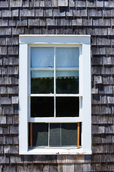 Cape Cod window photomount Massachusetts — Stock Photo, Image