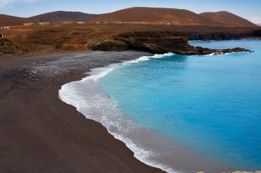 Ajuy beach Fuerteventura at Canary Islands clipart