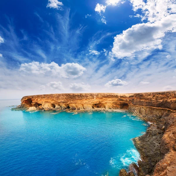 Ajuy beach Fuerteventura at Canary Islands — Stock Photo, Image