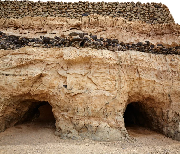 Ajuy velhos fornos de cal Fuerteventura em Ilhas Canárias — Fotografia de Stock