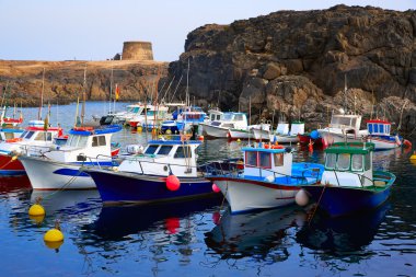 El Cotillo port  Fuerteventura Canary Islands clipart