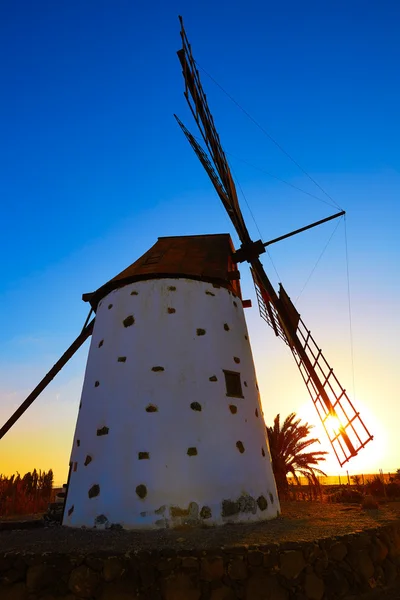 Windmolen El Cotillo Fuerteventura Canarischeeilanden — Stockfoto