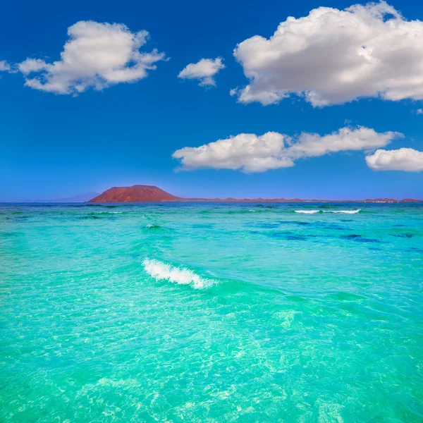 Praia do Corralejo Fuerteventura nas Ilhas Canárias — Fotografia de Stock