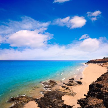 Costa Calma beach of Jandia Fuerteventura clipart