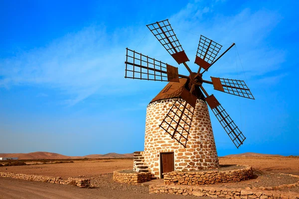 Tefia windmill Fuerteventura at Canary Islands — Stock Photo, Image