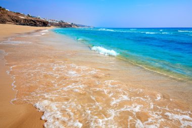Morro Jable beach Fuerteventura Kanarya Adaları
