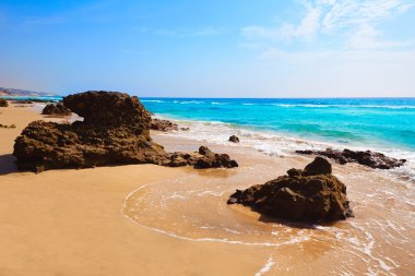 Morro Jable beach Fuerteventura Kanarya Adaları