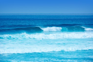 Jandia surf beach waves in Fuerteventura clipart