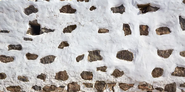 Canary Islands white wall whitewashed Spain — Stock Photo, Image