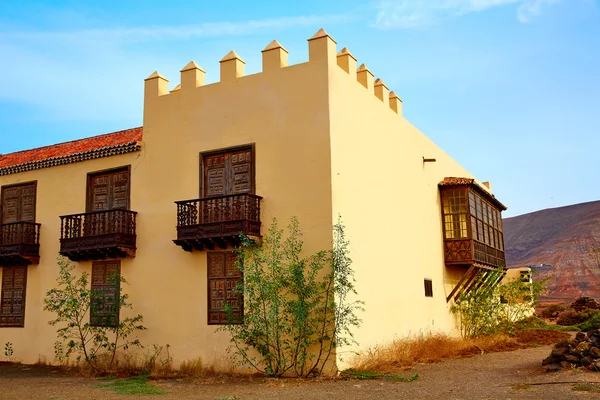 Casa de los Coroneles Fuerteventura La Oliva — Stock Photo, Image