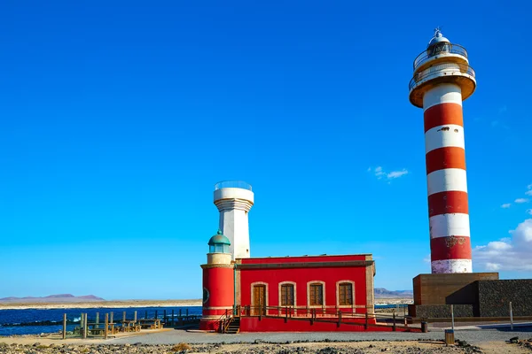 Toston lighthouse in El Cotillo at Fuerteventura — Stock Photo, Image