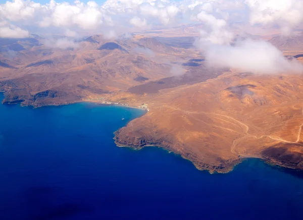 Luftaufnahme von Fuerteventura auf den Kanarischen Inseln — Stockfoto