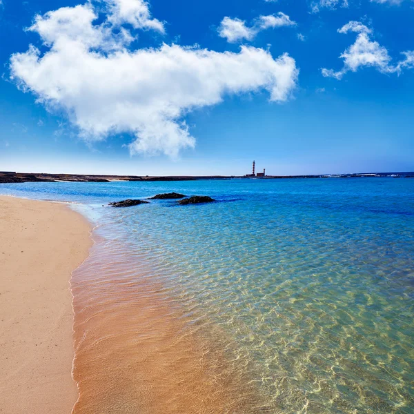 Playa El Cotillo Faro de Toston Fuerteventura — Foto de Stock