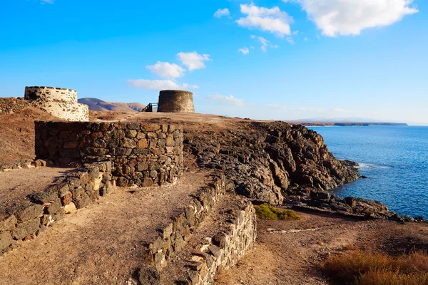 El Cotillo Toston toren fuerteventura Canarische eiland — Stockfoto