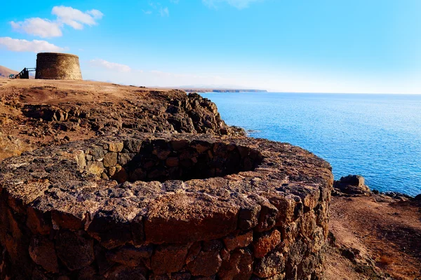 El cotillo toston turm fuerteventura kanarische insel — Stockfoto