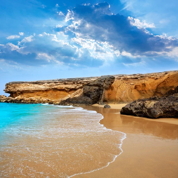 Fuerteventura La Pared strand op de Canarische eilanden — Stockfoto